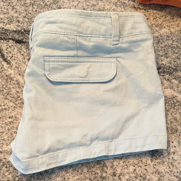 American Eagle Outfitters Pants - Y2K American Eagle Outfitters Light Blue Floral Trim Shorts